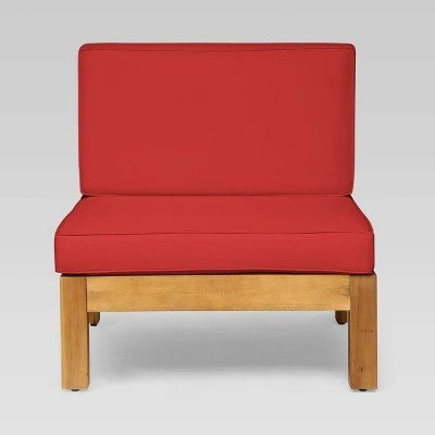 Brava 7pc Acacia Sectional Sofa Set With Fire Pit - Christopher Knight Home 7 Brava 7pc Acacia Sectional Sofa Set With Fire Pit - Christopher Knight Home - Image 5