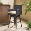 Braxton Wicker Swivel Patio Bar Stool With Cushion - Multi-Brown - Christopher Knight Home -Sunnydaze Decor Store GUEST f640bcac 4e45 43b1 9d5f 5588601fd151