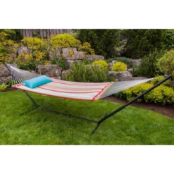 Vivere Double Quilted Fabric Hammock -Sunnydaze Decor Store GUEST f6843dd6 0654 4178 bf04 0fdfd0069e32