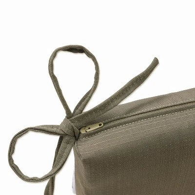 Forsyth Outdoor 2-Piece Square Seat Cushion Set - Pillow Perfect 4 Forsyth Outdoor 2-Piece Square Seat Cushion Set - Pillow Perfect - Image 2