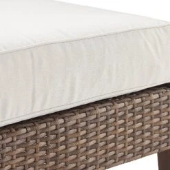 Capella 2pk Outdoor Wicker Ottomans - Cream/Brown - Crosley -Sunnydaze Decor Store GUEST f76a8125 07c6 45f3 93e7 ea8ba37b362e