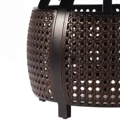 Oakland Living 5pc Deep Seating Swivel Aluminum Outdoor Patio Fire Pit Dining Set With Round Fire Table Copper -Sunnydaze Decor Store GUEST f79d456b 8f03 4dfe a34b 7d6dc3cb2f63