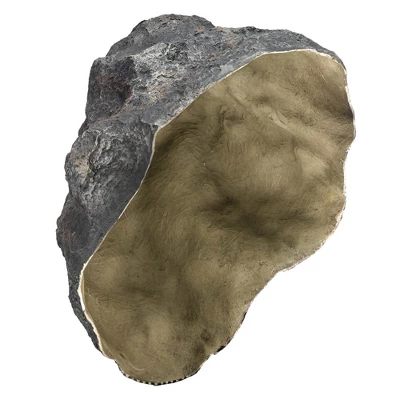 Gardenised Decorative Outdoor Weather-Resistant Artistic Artificial Faux Stone Rock, Garden Patio Granite Grey Fiberglass Stone 9 Gardenised Decorative Outdoor Weather-Resistant Artistic Artificial Faux Stone Rock, Garden Patio Granite Grey Fiberglass Stone - Image 7