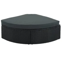 7pc Wicker Patio Seating Set With Cushions & Striped Pillows - Gray - GODEER -Sunnydaze Decor Store GUEST f8f57f28 9c24 4c7b 8855 202cf413f0cf