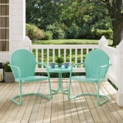 Griffith 3pc Outdoor Conversation Set - Aqua - Crosley 12 Griffith 3pc Outdoor Conversation Set - Aqua - Crosley -Sunnydaze Decor Store GUEST f90a5471 3124 4e5b 92dc a94d59bf29f4