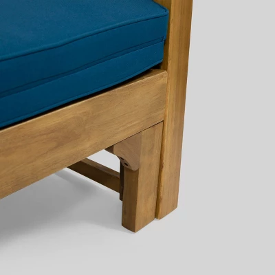 Long Beach Acacia Wood Extendable Patio Daybed Sofa Teak - Christopher Knight Home 6 Long Beach Acacia Wood Extendable Patio Daybed Sofa Teak - Christopher Knight Home - Image 4