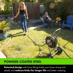 Yard Butler Hose Reel Cart With Wheels - Heavy Duty 200 Foot Metal Hose Reel - Suitable For Gardens, Lawns And Outdoor - IHT-2EZ 11 Yard Butler Hose Reel Cart With Wheels - Heavy Duty 200 Foot Metal Hose Reel - Suitable For Gardens, Lawns And Outdoor - IHT-2EZ -Sunnydaze Decor Store GUEST f9548f2f e8d4 47b9 9c23 1bf6248b9e3d