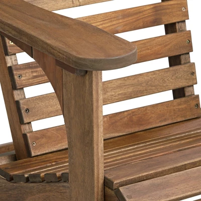 Teal Island Designs Kenneth Natural Wood Adirondack Chairs Set Of 2 4 Teal Island Designs Kenneth Natural Wood Adirondack Chairs Set Of 2 - Image 2