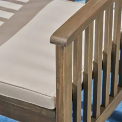 Casa 3pc Acacia Bistro Dining Set Gray/Cream - Christopher Knight Home -Sunnydaze Decor Store GUEST fa97fa65 ac39 4cd1 a058 e59def856c35