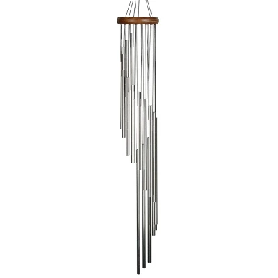 Woodstock Wind Chimes Signature Collection, Woodstock Habitats Rainfall Silver Wind Chime 4 Woodstock Wind Chimes Signature Collection, Woodstock Habitats Rainfall Silver Wind Chime - Image 2