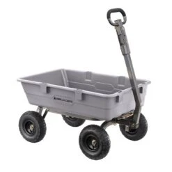 Gorilla Carts 800 Pound Capacity Heavy Duty Poly Yard Garden Steel Dump Utility Wheelbarrow Wagon Cart With 2 In 1 Towing ATV Handle, Gray 8 Gorilla Carts 800 Pound Capacity Heavy Duty Poly Yard Garden Steel Dump Utility Wheelbarrow Wagon Cart With 2 In 1 Towing ATV Handle, Gray -Sunnydaze Decor Store GUEST fbb8089f 189e 47aa b883 68a10eac14dd