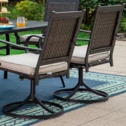 Rattan Wicker 360 Swivel Patio Dining Chairs - Captiva Designs 11 Rattan Wicker 360 Swivel Patio Dining Chairs - Captiva Designs -Sunnydaze Decor Store GUEST fbc1ae01 4681 49b2 9a61 fe184f0d60c3