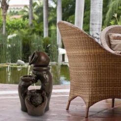 Nature Spring 3-Tier Clay Pot Outdoor Electric Polyresin Water Fountain -Sunnydaze Decor Store GUEST fbfce7d9 71b6 4d97 a4e2 1e8bf689fed1