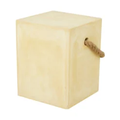 Contemporary Outdoor Accent Table - Yellow - Olivia & May