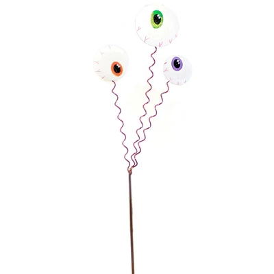 Halloween 3 Monster Eye Stake - One Garden Stake 28 Inches - Spooky - F22011 - Metal - Multicolored 3 Halloween 3 Monster Eye Stake - One Garden Stake 28 Inches - Spooky - F22011 - Metal - Multicolored