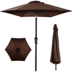 Best Choice Products 10ft Outdoor Steel Market Patio Umbrella W/ Crank, Tilt Push Button, 6 Ribs -Sunnydaze Decor Store GUEST fc775ff2 222a 4047 80bb 3c20563fae5c
