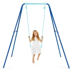 Costway Outdoor Kids Swing Set Heavy Duty Metal A-Frame W/ Ground Stakes 22 Costway Outdoor Kids Swing Set Heavy Duty Metal A-Frame W/ Ground Stakes -Sunnydaze Decor Store GUEST fd5b8ed4 d3a2 4537 983c 79c62a2fd66f