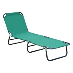 Outsunny Portable Outdoor Sun Lounger, Lightweight Folding Chaise Lounge Chair W/ 5-Position Adjustable Backrest For Beach, Poolside And Patio -Sunnydaze Decor Store GUEST fec282ca 8fff 4f70 99c4 0897264e4bde