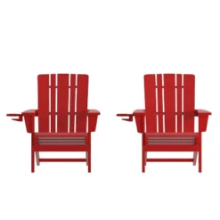 Emma And Oliver Set Of 2 Adirondack Chairs With Cup Holders, Weather Resistant HDPE Adirondack Chairs 25 Emma And Oliver Set Of 2 Adirondack Chairs With Cup Holders, Weather Resistant HDPE Adirondack Chairs -Sunnydaze Decor Store GUEST fed7f522 8f32 47d6 a942 5d277f8333f7