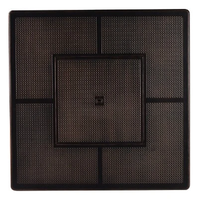 5pc Set With 42" Square Outdoor Aluminum Fire Table & Four Chairs - Oakland Living 6 5pc Set With 42" Square Outdoor Aluminum Fire Table & Four Chairs - Oakland Living - Image 4