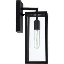 John Timberland Titan Modern Outdoor Wall Light Fixture Mystic Black Dusk To Dawn 14" Clear Glass For Post Exterior Barn Deck House Porch Yard Patio -Sunnydaze Decor Store GUEST ff2d3d10 15c4 4af6 8062 b246482a788a