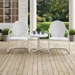 Griffith 3pc Outdoor Conversation Set - White - Crosley 11 Griffith 3pc Outdoor Conversation Set - White - Crosley -Sunnydaze Decor Store GUEST ffb879b6 77b0 49ac 9582 c551179d73a8