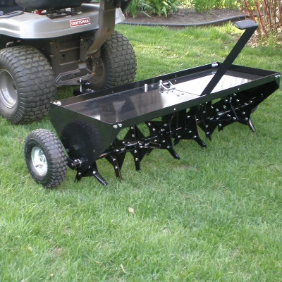 Yard Tuff 48 Inch Steel Tow Behind Plug Aerator With Pneumatic Tires, 32 Coring Plugs, And Universal Hitch For Lawn Mowers, Garden Tractors, And ATVs 3 Yard Tuff 48 Inch Steel Tow Behind Plug Aerator With Pneumatic Tires, 32 Coring Plugs, And Universal Hitch For Lawn Mowers, Garden Tractors, And ATVs